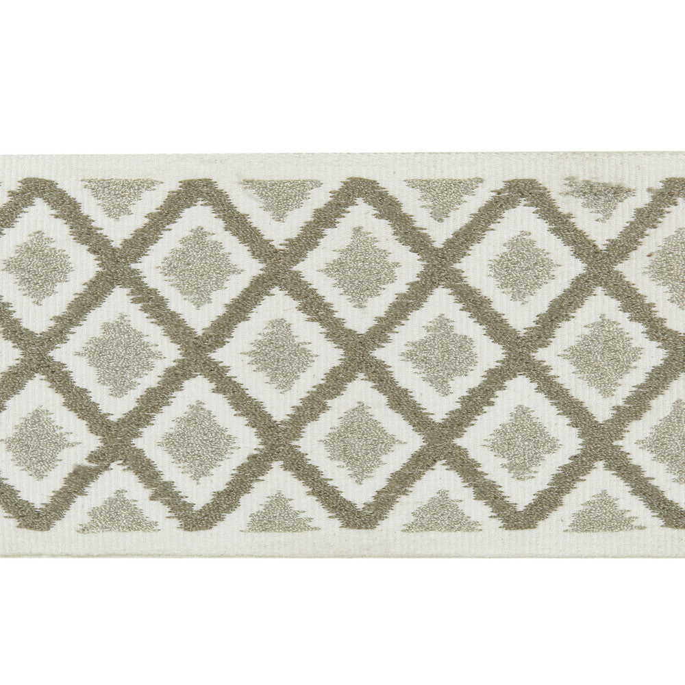 Carnival Braid Stone by Baker Lifestyle Trim CARNIVAL COTTON - 71%;VISCOSE - 29% India - Horizontal: - and Vertical: - 3.152 - Fabric Carolina -