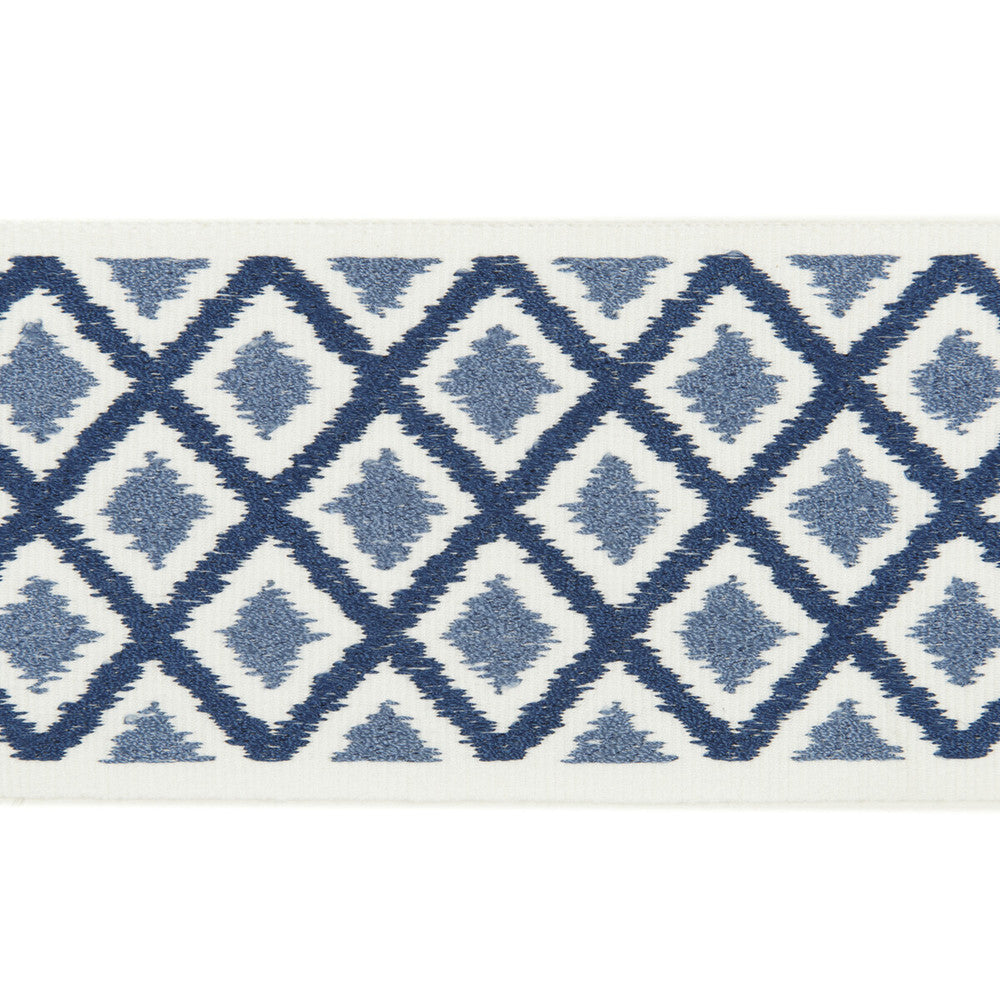 Carnival Braid Indigo by Baker Lifestyle Trim Baker Lifestyle Trim Carnival Braid IndigoTrim CARNIVAL COTTON - 71%;VISCOSE - 29% India </p><p>Repeat: H: , V: 3.152 - Fabric Carolina -