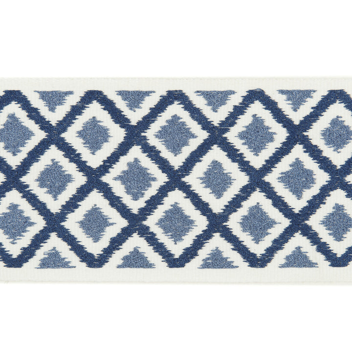 Carnival Braid Indigo by Baker Lifestyle Trim Baker Lifestyle Trim Carnival Braid IndigoTrim CARNIVAL COTTON - 71%;VISCOSE - 29% India </p><p>Repeat: H: , V: 3.152 - Fabric Carolina -