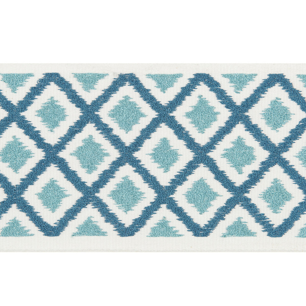 Carnival Braid Aqua by Baker Lifestyle Trim CARNIVAL COTTON - 71%;VISCOSE - 29% India - Horizontal: - and Vertical: - 3.152 - Fabric Carolina -