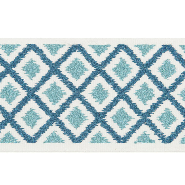 Carnival Braid Aqua by Baker Lifestyle Trim CARNIVAL COTTON - 71%;VISCOSE - 29% India - Horizontal: - and Vertical: - 3.152 - Fabric Carolina -