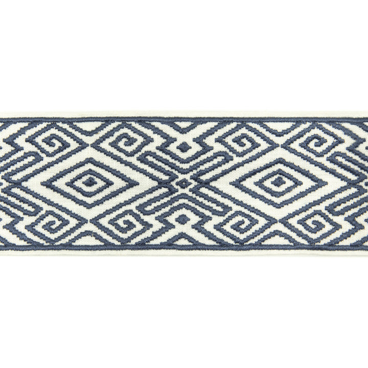 Elvira Braid Indigo by Baker Lifestyle Trim Baker Lifestyle Trim Elvira Braid IndigoTrim HOMES & GARDENS III LINEN - 91%;POLYESTER - 9% India </p><p>Repeat: H: , V: 3.152 - Fabric Carolina -