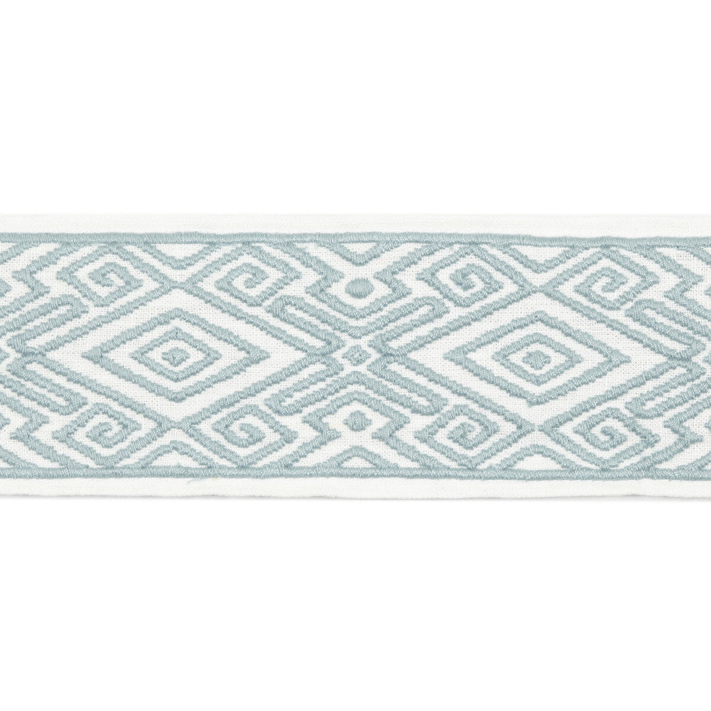 Elvira Braid Aqua by Baker Lifestyle Trim HOMES & GARDENS III LINEN - 91%;POLYESTER - 9% India Horizontal: and Vertical: 3.152 - Fabric Carolina -