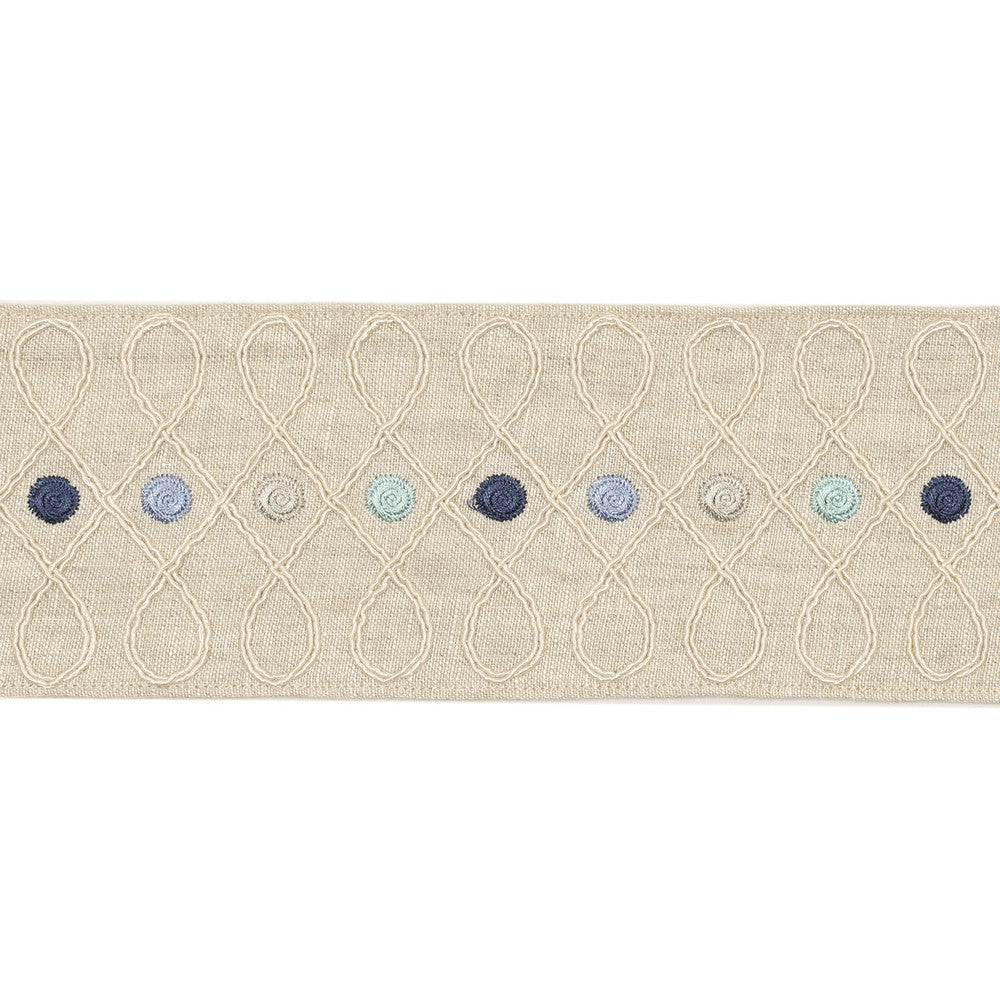 Cordoba Braid Indigo by Baker Lifestyle Trim HOMES & GARDENS III LINEN - 90%;POLYESTER - 10% India - Horizontal: - and Vertical: - 3.349 - Fabric Carolina -