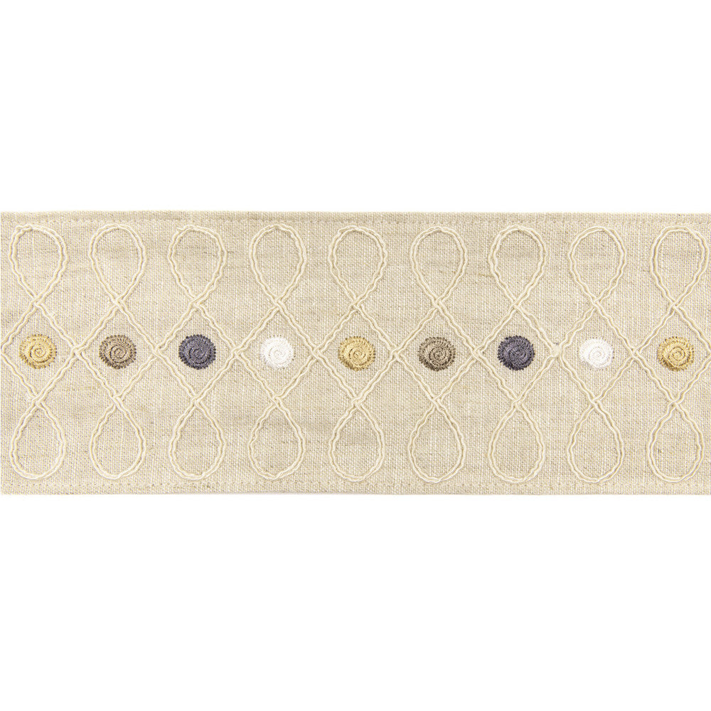 Cordoba Braid Stone by Baker Lifestyle Trim HOMES & GARDENS III LINEN - 90%;POLYESTER - 10% India Horizontal: and Vertical: 3.349 - Fabric Carolina -