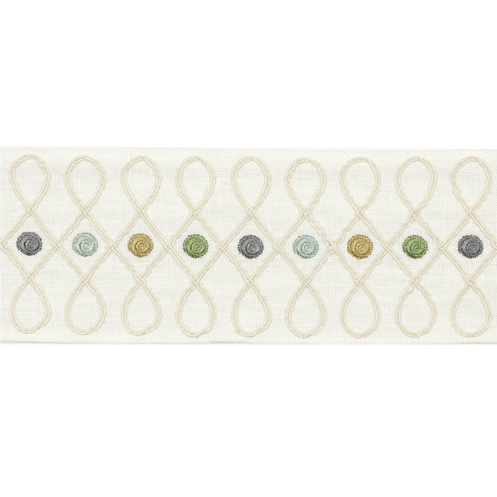 Cordoba Braid Aqua by Baker Lifestyle Trim HOMES & GARDENS III LINEN - 90%;POLYESTER - 10% India Horizontal: and Vertical: 3.349 - Fabric Carolina -