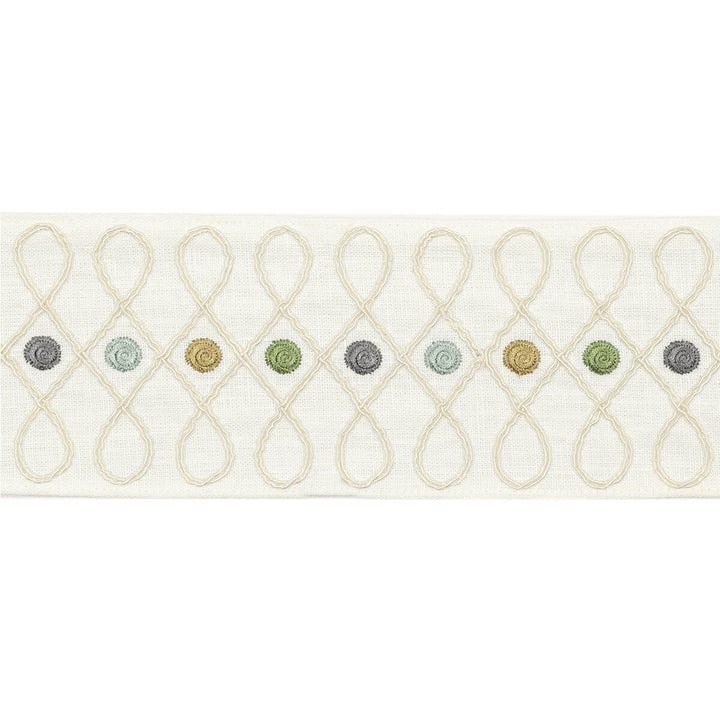 Cordoba Braid Aqua by Baker Lifestyle Trim HOMES & GARDENS III LINEN - 90%;POLYESTER - 10% India Horizontal: and Vertical: 3.349 - Fabric Carolina -