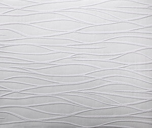 Organic Waves Paintable White Wallpaper by York Wallcoverings