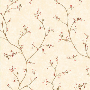 Felicia Rose Star Berry Vine Wallpaper by Chesapeake