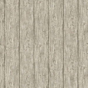 Outerbanks Grey Faux Wood Wallpaper by Chesapeake
