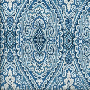 Purity Ocean Blue by Norbar Fabric 55% LINEN 45% RAYON CHINA 13"V 9"H 54 - Fabric Carolina -
