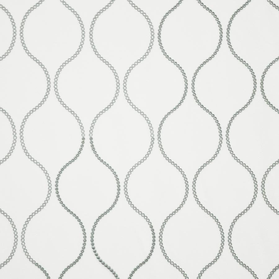 Pearl Strand # 631 Spa by Maxwell Fabric COLOR THEORY-VOL.IV BLUE CRUSH 85% RAYON/15% POLYESTER NONE INDIA V-7.75"H-5" 54"EMB.51" - Fabric Carolina -