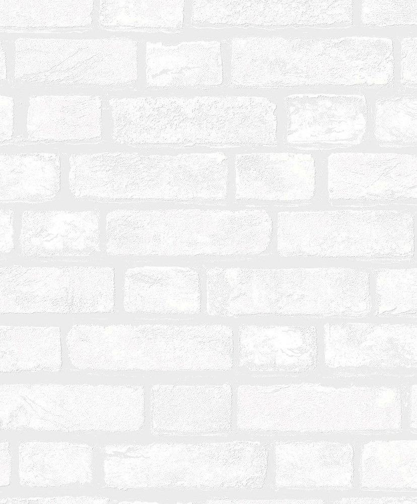Vintage Brick White by Seabrook Wallpaper Paintable Wallpaper Netherlands 57.7 25.2" 20.9" - Fabric Carolina -