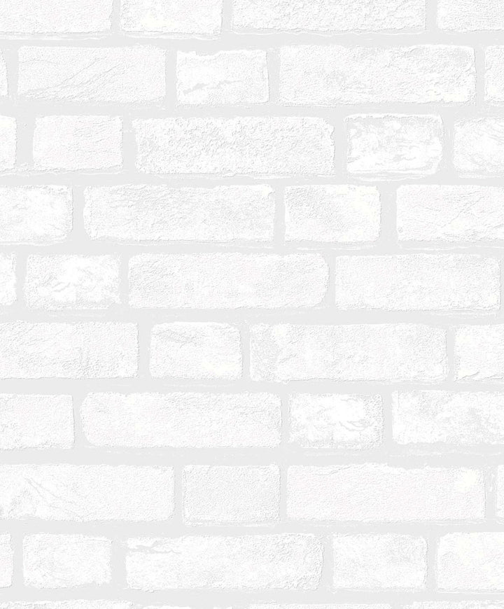 Vintage Brick White by Seabrook Wallpaper Paintable Wallpaper Netherlands 57.7 25.2" 20.9" - Fabric Carolina -
