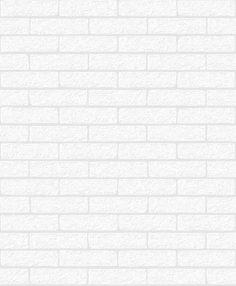 Limestone Brick White by Seabrook Wallpaper Paintable Wallpaper Netherlands 57.7 25.2" 20.9" - Fabric Carolina -