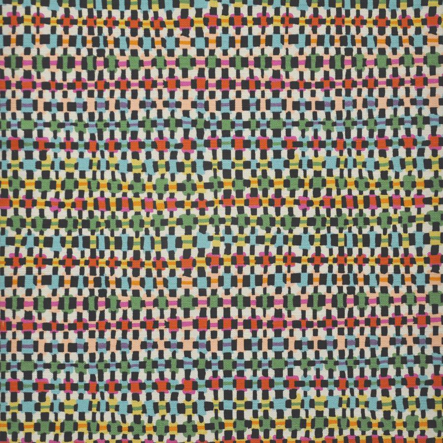Pop Rocks # 430 Tropics by Maxwell Fabric COLOR WAVES-NEAPOLITAN 100% COTTON INDIA V&H-9" 55.5" - Fabric Carolina -