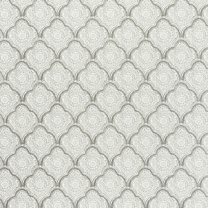 Kashmira Dove/Silver by Baker Lifestyle Wallcovering ECHO HEIRLOOM INDIA PAPER - 100% United Kingdom Horizontal: and Vertical: 4.0976 20.488 - Fabric Carolina -