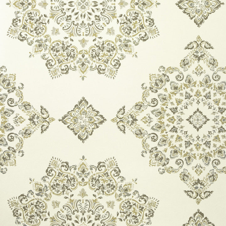 Parvani Linen by Baker Lifestyle Designer Wallcovering ECHO HEIRLOOM INDIA NON WOVEN - 100% United Kingdom Horizontal: and Vertical: 26.792 26.989 - Swanky Fabrics -