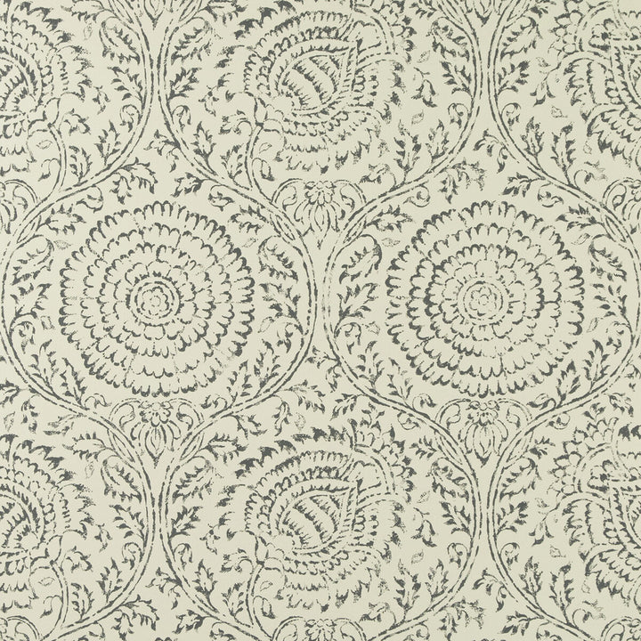 Kamala Indigo by Baker Lifestyle Wallcovering ECHO HEIRLOOM INDIA NON WOVEN - 100% United Kingdom Horizontal: and Vertical: 18.124 26.989 - Fabric Carolina -