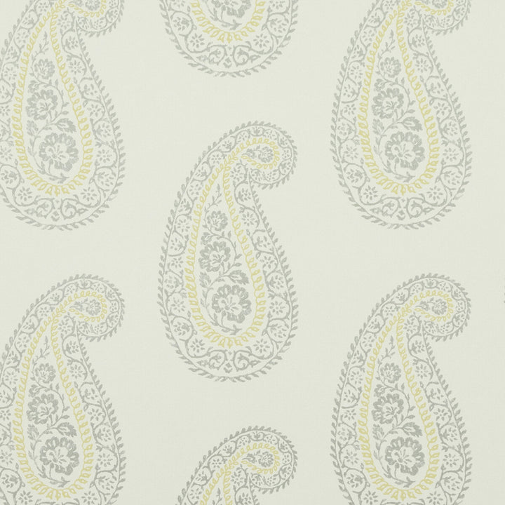 Madira Grey/Yellow by Baker Lifestyle Wallcovering Baker Lifestyle Wallcovering Madira Grey/YellowWallcovering ECHO HEIRLOOM INDIA NON WOVEN - 100% United Kingdom </p><p>Repeat: H: , V: 11.9776 20.488 - Fabric Carolina -