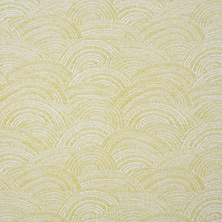 Pepperland # 407 Citrine by Maxwell Fabric Upholstery Palettes-Mimosa 52% POLYESTER/34% RAYON 14% RECYCLED COTTON USA V-18"H-14.3" 57.75" - Fabric Carolina -