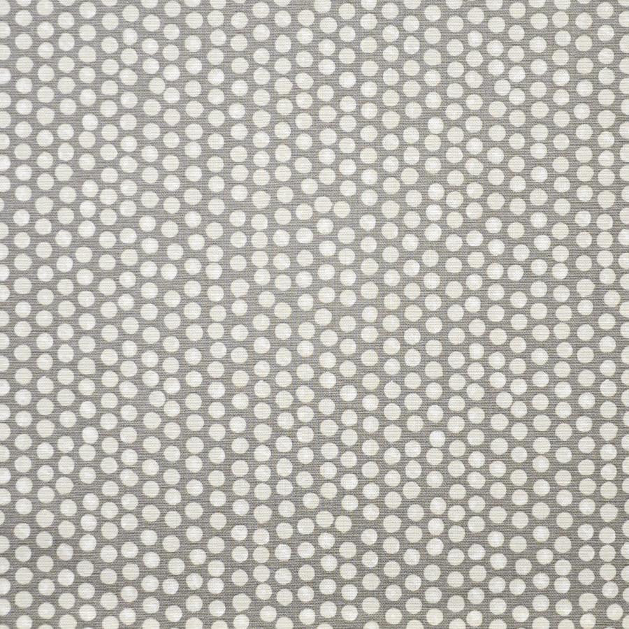 Pointillist # 505 Fog by Maxwell Designer Fabric Color Theory-Vol.V Rocksalt 100% COTTON TURKEY V-6.2"H-6.7" 55" - Swanky Fabrics -
