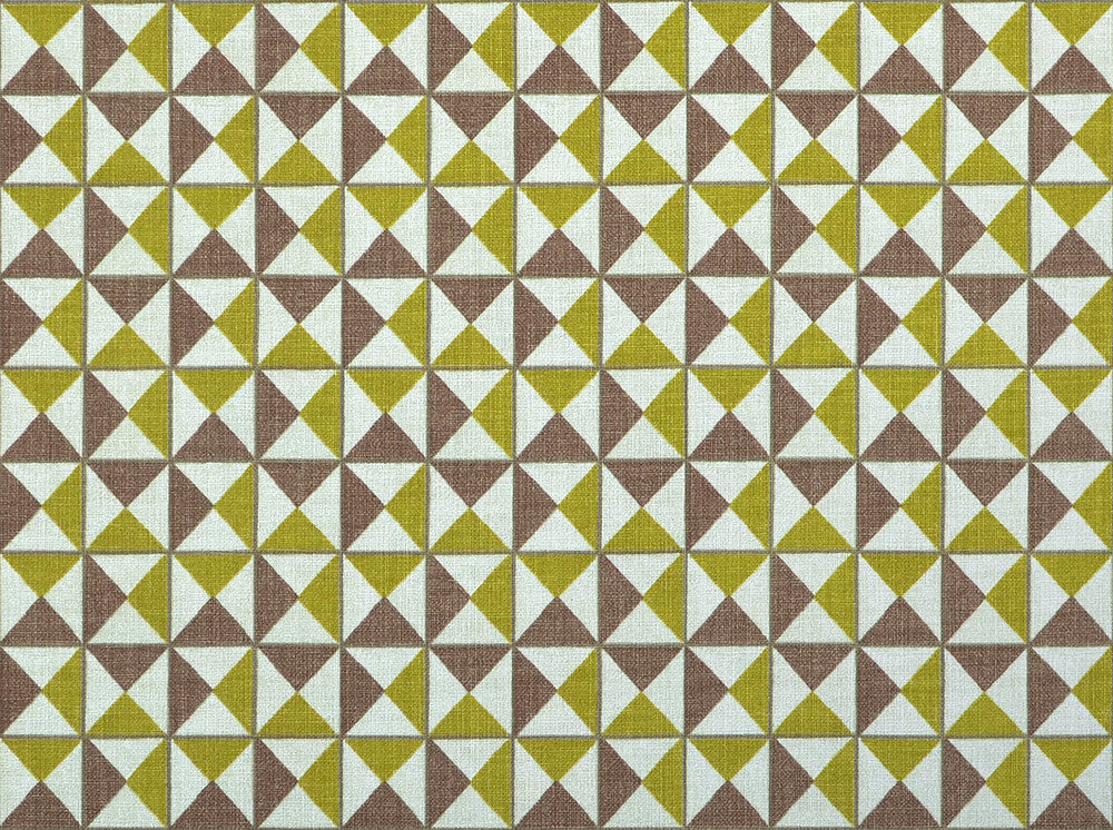 Pyramids 244 Acid Green by Covington Fabric 100% COTTON Pakistan 50000 Horizontal: 3 and Vertical: 3 54 - Fabric Carolina -