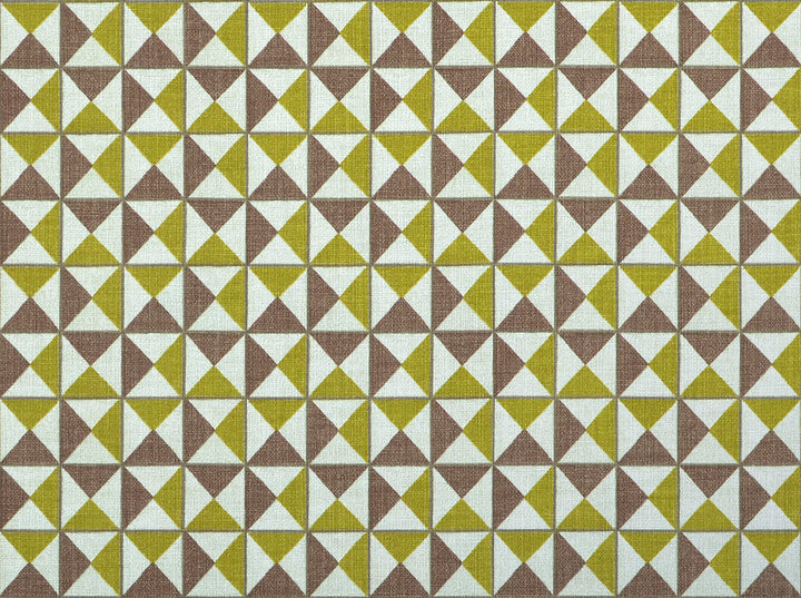 Pyramids 244 Acid Green by Covington Fabric 100% COTTON Pakistan 50000 Horizontal: 3 and Vertical: 3 54 - Fabric Carolina -