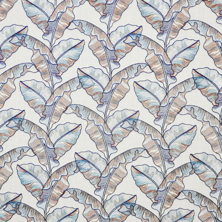 Palm Grove 848 Marina by Maxwell Fabric COLOR THEORY-VOL.VI ODYSSEY 75% POLYESTER/25% LINEN INDIA  V-8.8"H-13.25" 54"  - Fabric Carolina -