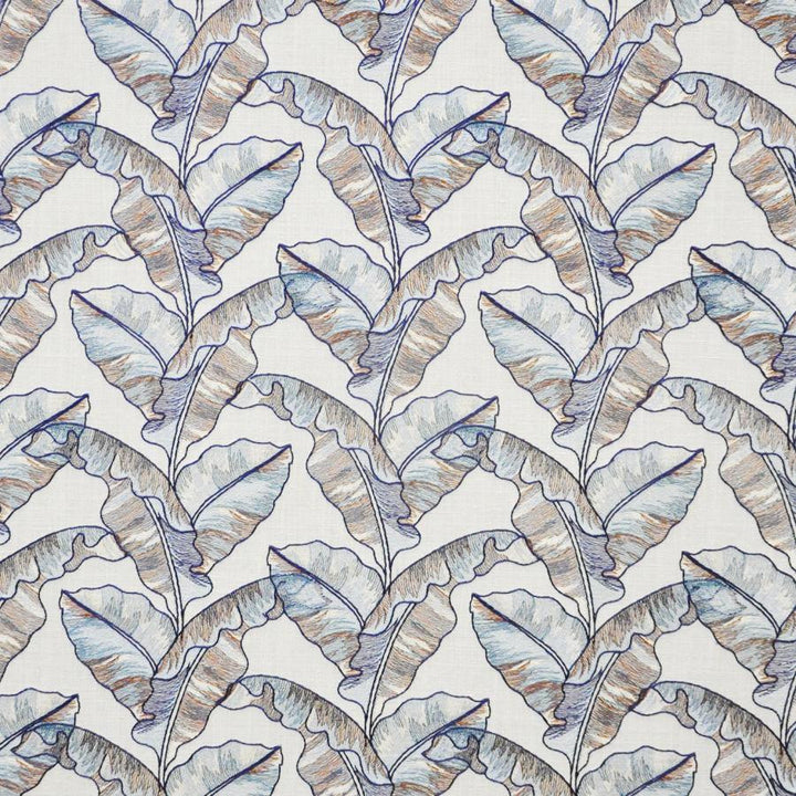 Palm Grove # 848 Marina by Maxwell Fabric COLOR THEORY-VOL.VI ODYSSEY 75% POLYESTER/25% LINEN INDIA V-8.8"H-13.25" 54" - Fabric Carolina -