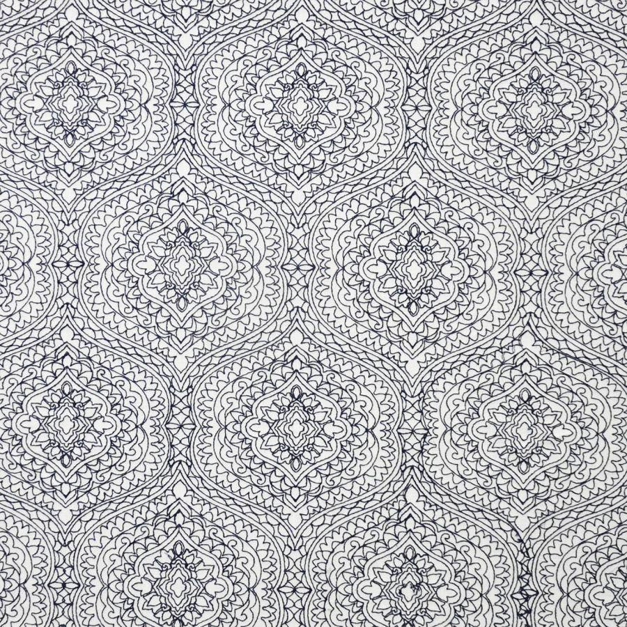 Porto # 846 Marine by Maxwell Designer Fabric Color Theory-Vol.Vi Odyssey 80% POLYESTER/20% COTTON INDIA V-12.5"H-8.75" 54" - Swanky Fabrics -