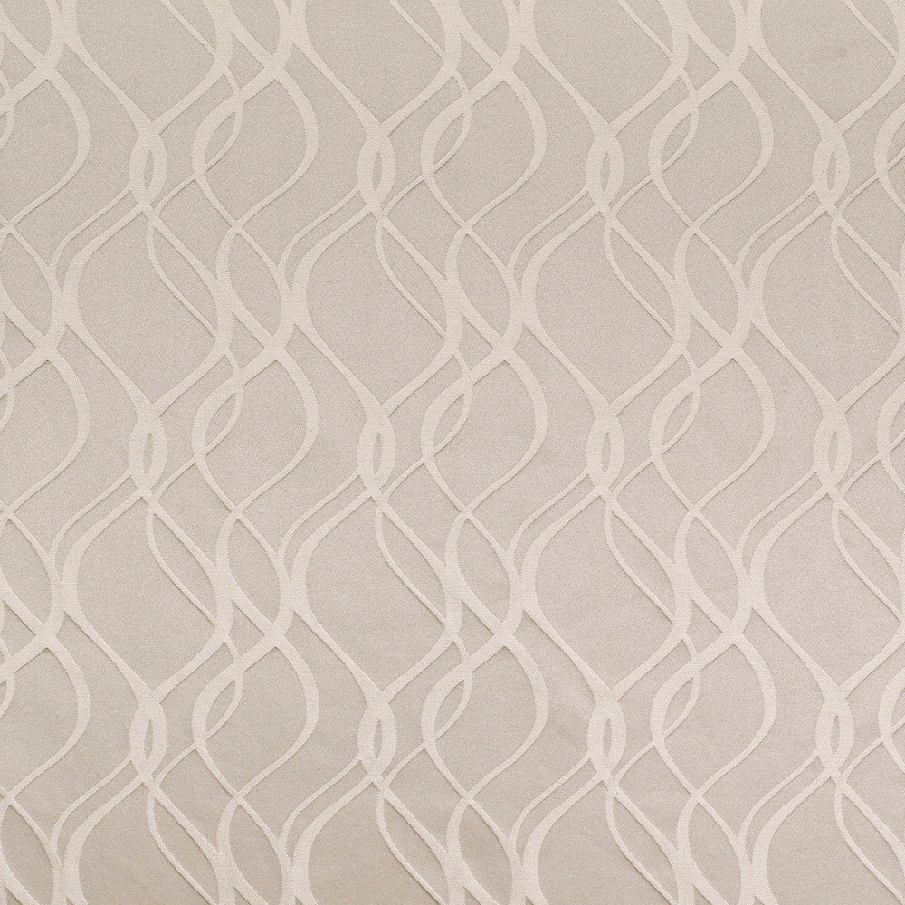 Parade Ribbon Silver by Europatex Designer Fabric Gramercy & Parade 60% Cotton, 40% Polyester 7.13" H, 8.88" V 54.00 inches - Swanky Fabrics -