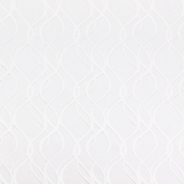 Parade Ribbon White by Europatex Fabric Gramercy & Parade 60% Cotton, 40% Polyester 7.13" H, 8.88" V 54.00 inches - Fabric Carolina -