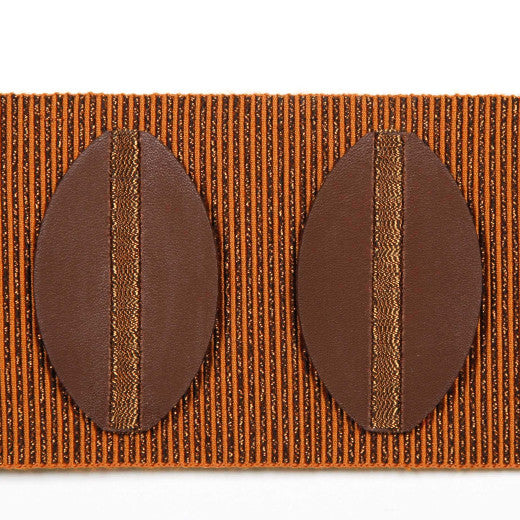 Paros - Spice by Europatex Fabric Kos & Paros 55% Faux Leather / 22% Fibranne / 12% Metallic yarn / 10% Rayon / 1% Polyester China See Sample Horizontal: N/A and Vertical: N/A 3.00 inches  - Fabric Carolina -