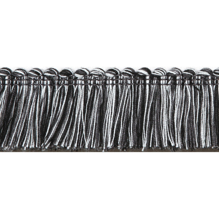 Pergola Brushed Fringe Black by Europatex Designer Fabric Pergola 100% Solution Dyed Acrylic 1.50 inches - Swanky Fabrics -