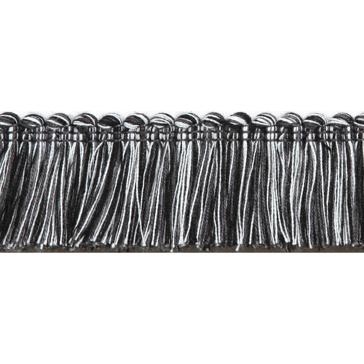 Pergola Brushed Fringe Black by Europatex Fabric Pergola 100% Solution Dyed Acrylic 1.50 inches - Fabric Carolina -