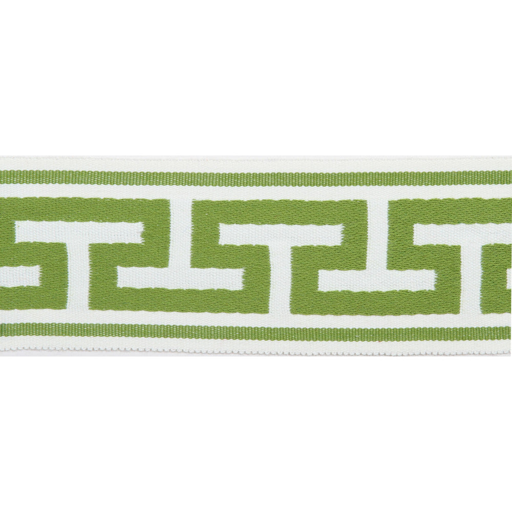 Pergola Embroidered Tape Lime by Europatex Fabric Pergola 100% Solution Dyed Acrylic 2.75 inches - Fabric Carolina -
