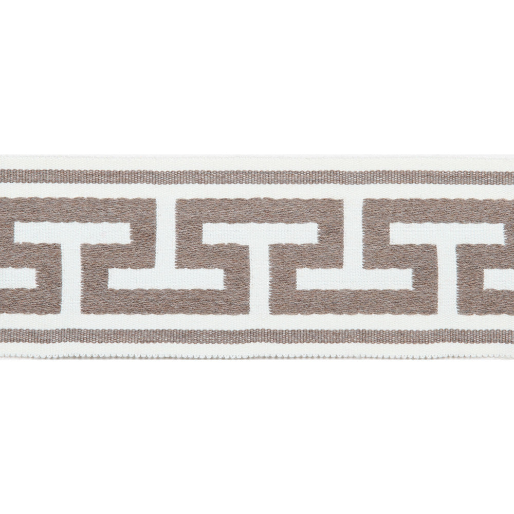 Pergola Embroidered Tape Sand by Europatex Fabric Pergola 100% Solution Dyed Acrylic 2.75 inches - Fabric Carolina -