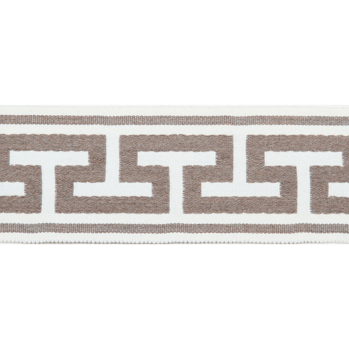 Pergola Embroidered Tape Sand by Europatex Fabric Pergola 100% Solution Dyed Acrylic 2.75 inches - Fabric Carolina -