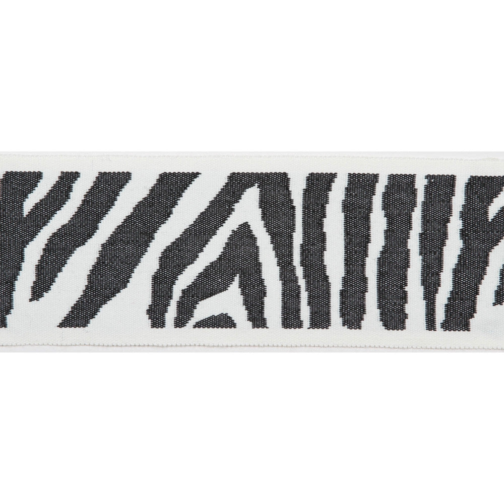 Pergola Zebra Tape Black by Europatex Fabric Pergola 100% Solution Dyed Acrylic 3.25 inches - Fabric Carolina -
