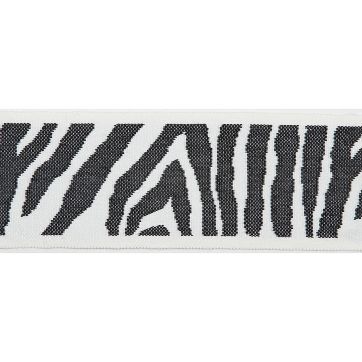 Pergola Zebra Tape Black by Europatex Fabric Pergola 100% Solution Dyed Acrylic 3.25 inches - Fabric Carolina -
