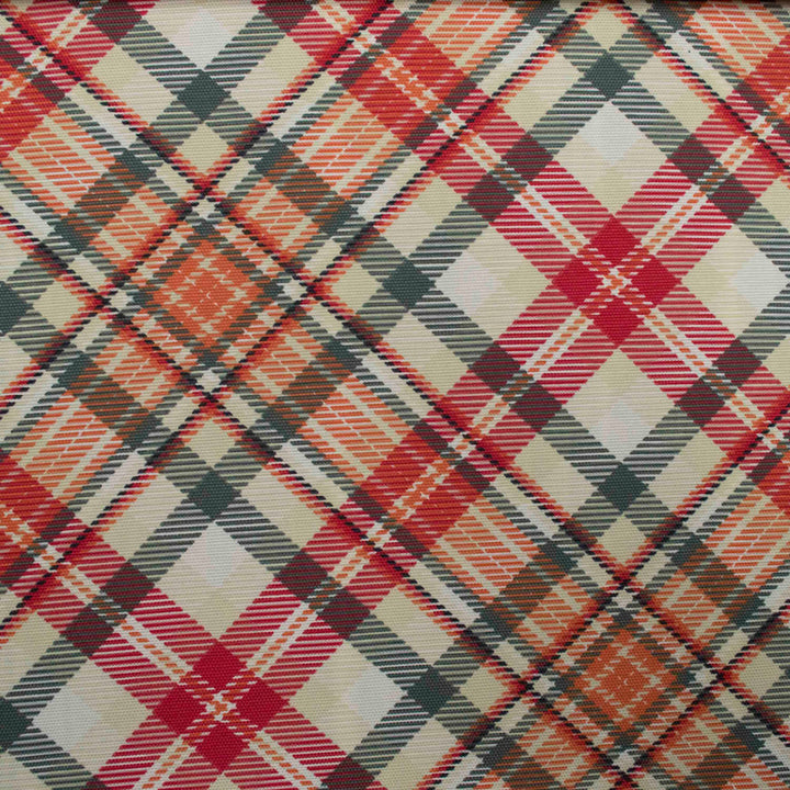 Valencia Plaid Berry by Europatex Fabric Valencia 55% Cotton, 45% Polyester Spain 35,000 Double Rubs Horizontal: 12.6 and Vertical: 12.6 56" - Fabric Carolina -