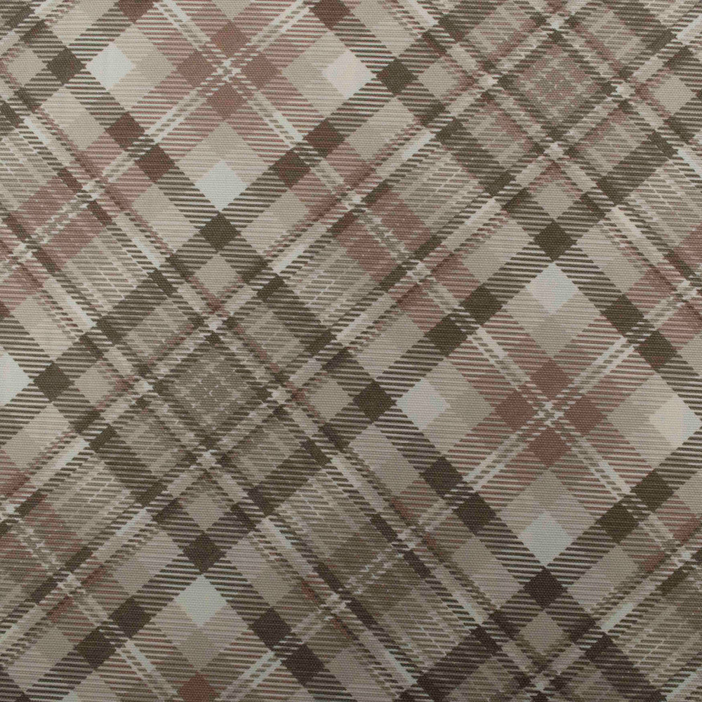 Valencia Plaid Sand by Europatex Fabric Valencia 55% Cotton, 45% Polyester Spain 35,000 Double Rubs Horizontal: 12.6 and Vertical: 12.6 56" - Fabric Carolina -