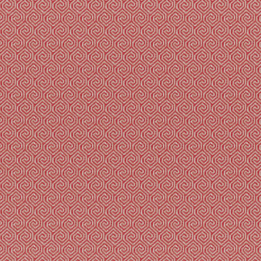 Quintero # 510 Coral by Maxwell Fabric Colorguard-Nectar 83% POLYESTER/17% COTTON INDIA V-2" H-1.3" 55.5" - Fabric Carolina -