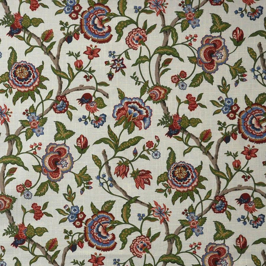 Queensbury # 307 Gardenia by Maxwell Fabric Color Theory-Vol.Vii Jungle Room 100% COTTON SPAIN V-18" H-13.5" 54" - Fabric Carolina -