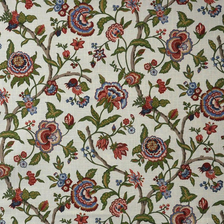 Queensbury # 307 Gardenia by Maxwell Fabric Color Theory-Vol.Vii Jungle Room 100% COTTON SPAIN V-18" H-13.5" 54" - Fabric Carolina -