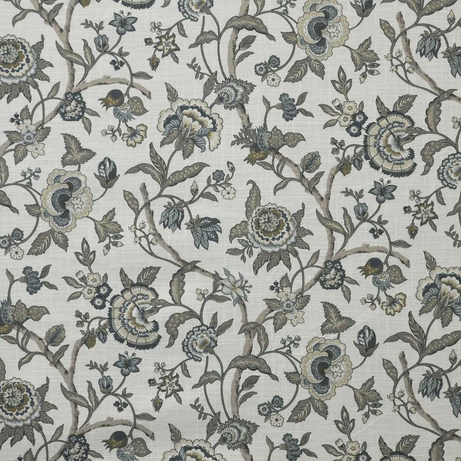 Queensbury # 332 Slate by Maxwell Fabric Color Theory-Vol.Vii Jungle Room 100% COTTON SPAIN V-18" H-13.5" 54" - Fabric Carolina -
