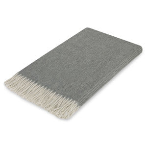 Lusuosso Cashmere Throw QR-10006.CHARCOAL.0 by CuratedKravet