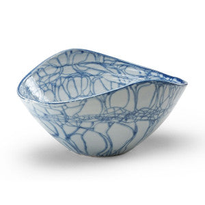 Nicola Porcelain Bowl QR-21329.BLUE.0 by CuratedKravet