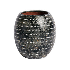 Akin Vase QR-14520.BLACK.0 by CuratedKravet